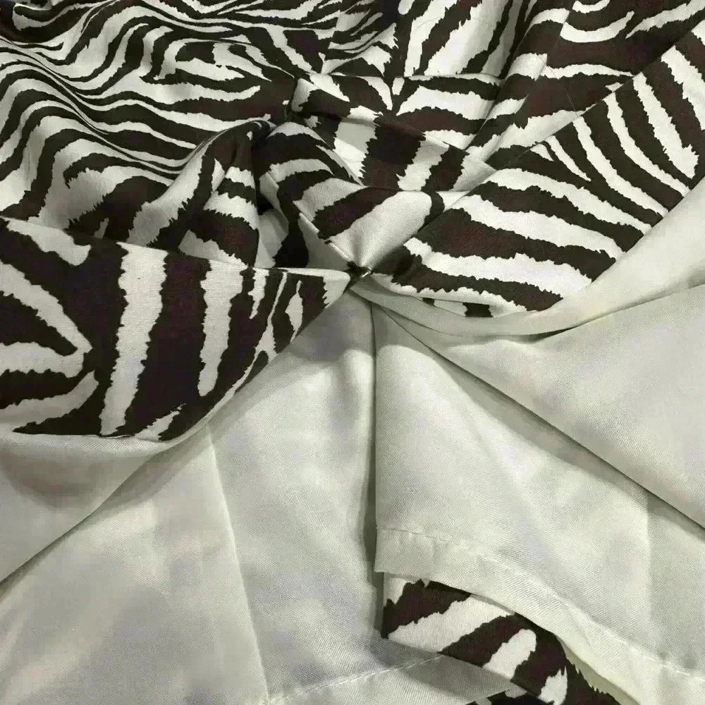 Soft Works Zebra Print Pencil Skirt Brown Cream Stretch Midi Chic Classy Slim 8 - Picture 15 of 16